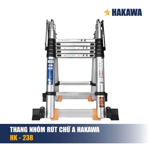 Thang Nhôm Rút Đôi Chữ A HAKAWA HK-238