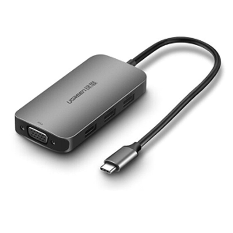 Cáp chuyển USB type-C ra 1 cổng VGA 1 3 cổng USB 3.0 UGREEN 50210
