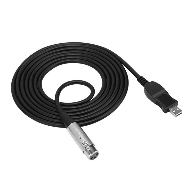 CÁP USB TO CANNON XLR 3M DÙNG KẾT NỐI MIC VÀO CỔNG USB