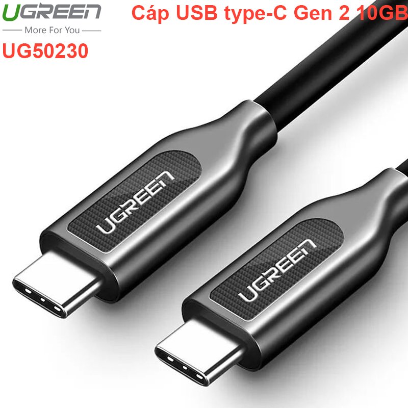 CÁP USB-C 3.1 GEN2 10GB HỖ TRỢ 4K60HZ 1 MÉT UGREEN 50230
