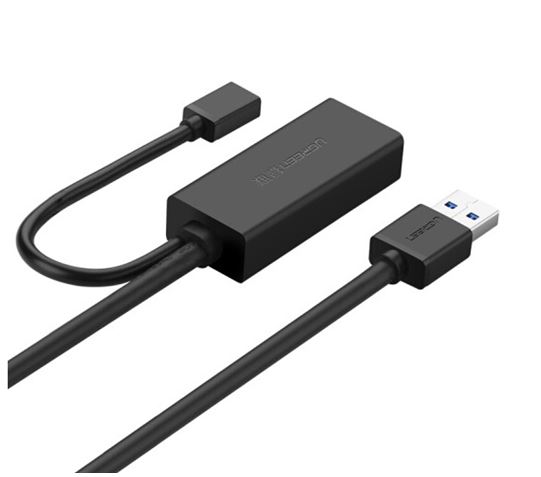 CÁP NỐI DÀI USB 3.0 1 ĐẦU ĐỰC 1 ĐẦU CÁI 5M HỖ TRỢ CẤP NGUỒN 5V UGREEN 20826