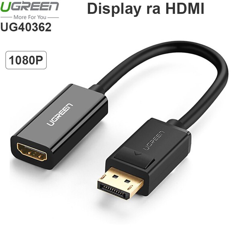 Display port to HDMI adapter UGREEN 40363 - Hỗ trợ full HD 4K2K30Hz