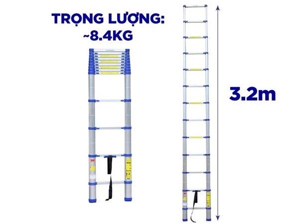 Thang nhôm rút Kachi MK236 (3.2m)