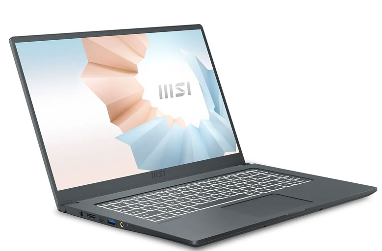 Laptop MSI Modern 14 (B11MOU-848VN) (i7-1195G7/8GB RAM/512GB SSD/14inch FHD 72%NTSC /Win 10/Xám) (2021)