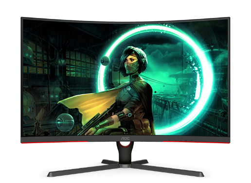 Màn hình game AOC C32G3E/74 (31.5 inch/FHD/VA/165Hz/1ms/250 nits/HDMI+DP+Audio/Cong)