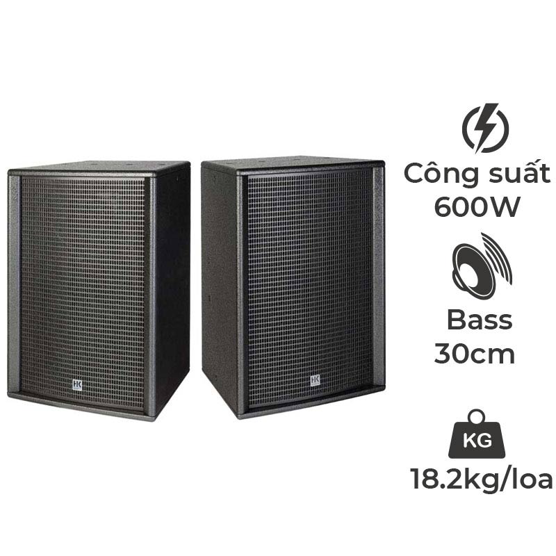 Loa HK Audio KP12 , BASS 30CM, 600W