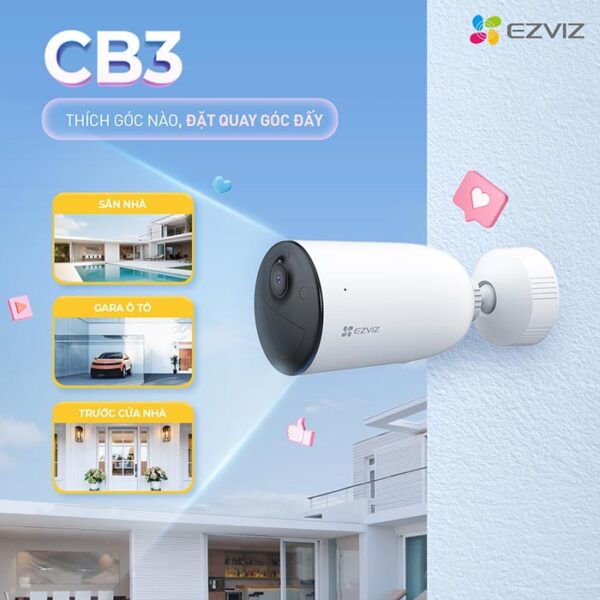  Camera WiFi Dùng Pin EZVIZ CB3