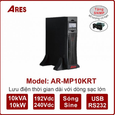 BỘ LƯU ĐIỆN UPS ARES AR-MP10KRT 10KVA/10KW ONLINE