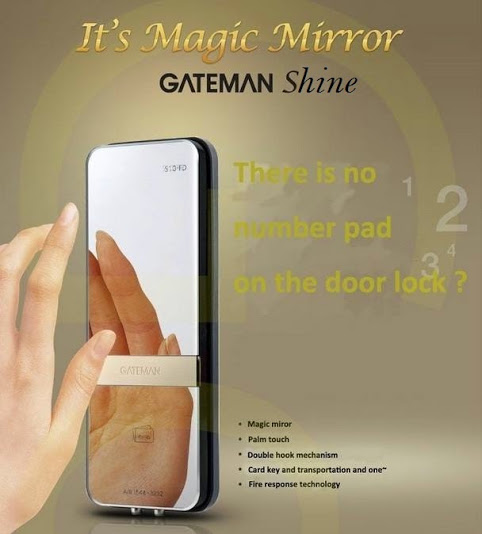Khóa điện tử cửa kính Gateman Shine Glass (Không holder)