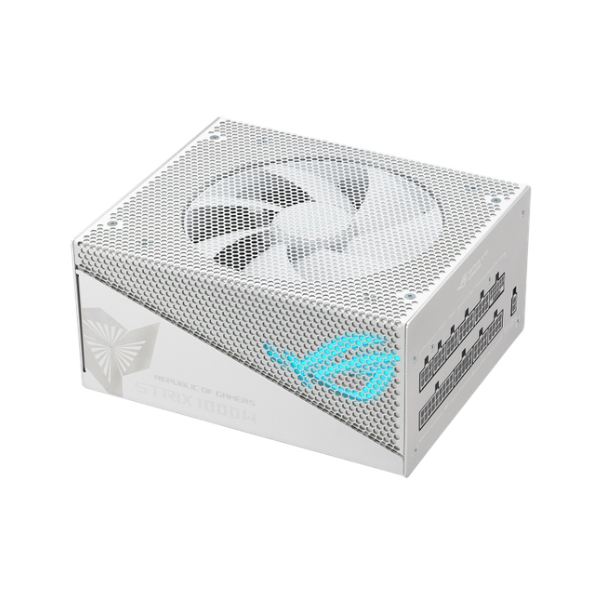 Nguồn máy tính Asus ROG Strix 1000W Gold Aura White Edition (80 Plus Gold/ Full-Modular/ ATX/ LED ARGB/ Trắng)