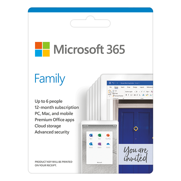 Phần mềm Microsoft 365 Family 32-bit/x64 All Languages 6GQ-00083 - Key điện tử