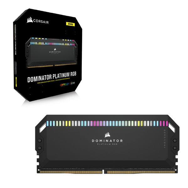 RAM Corsair DOMINATOR PLATINUM RGB 32GB (2x16GB) DDR5 6000MHz Black C36 (CMT32GX5M2X6000C36)