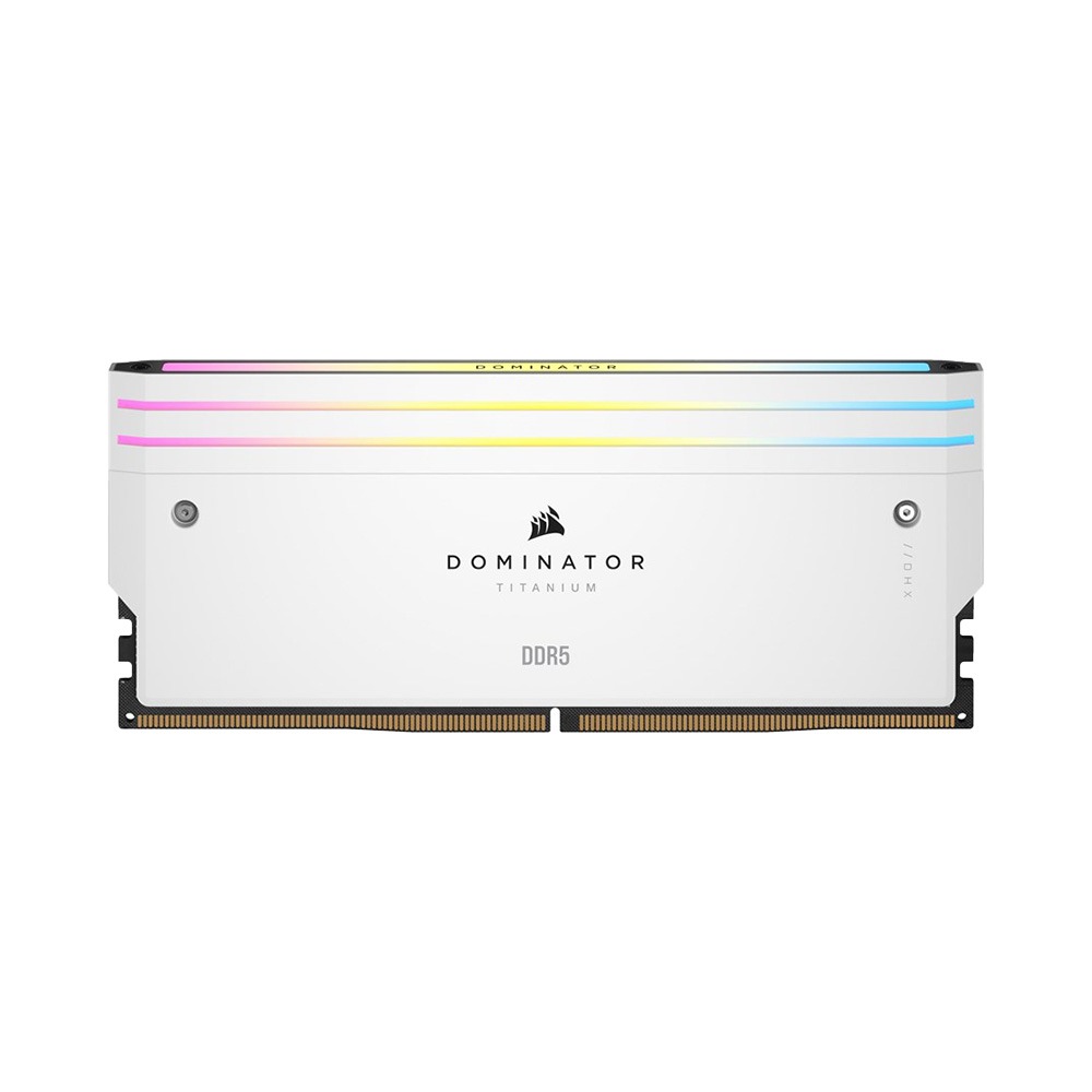 Ram desktop Corsair Dominator Titanium White 32GB (2x16GB) CMP32GX5M2B6000C30W (DDR5/ 6000 Mhz/ LED RGB/ Non-ECC)