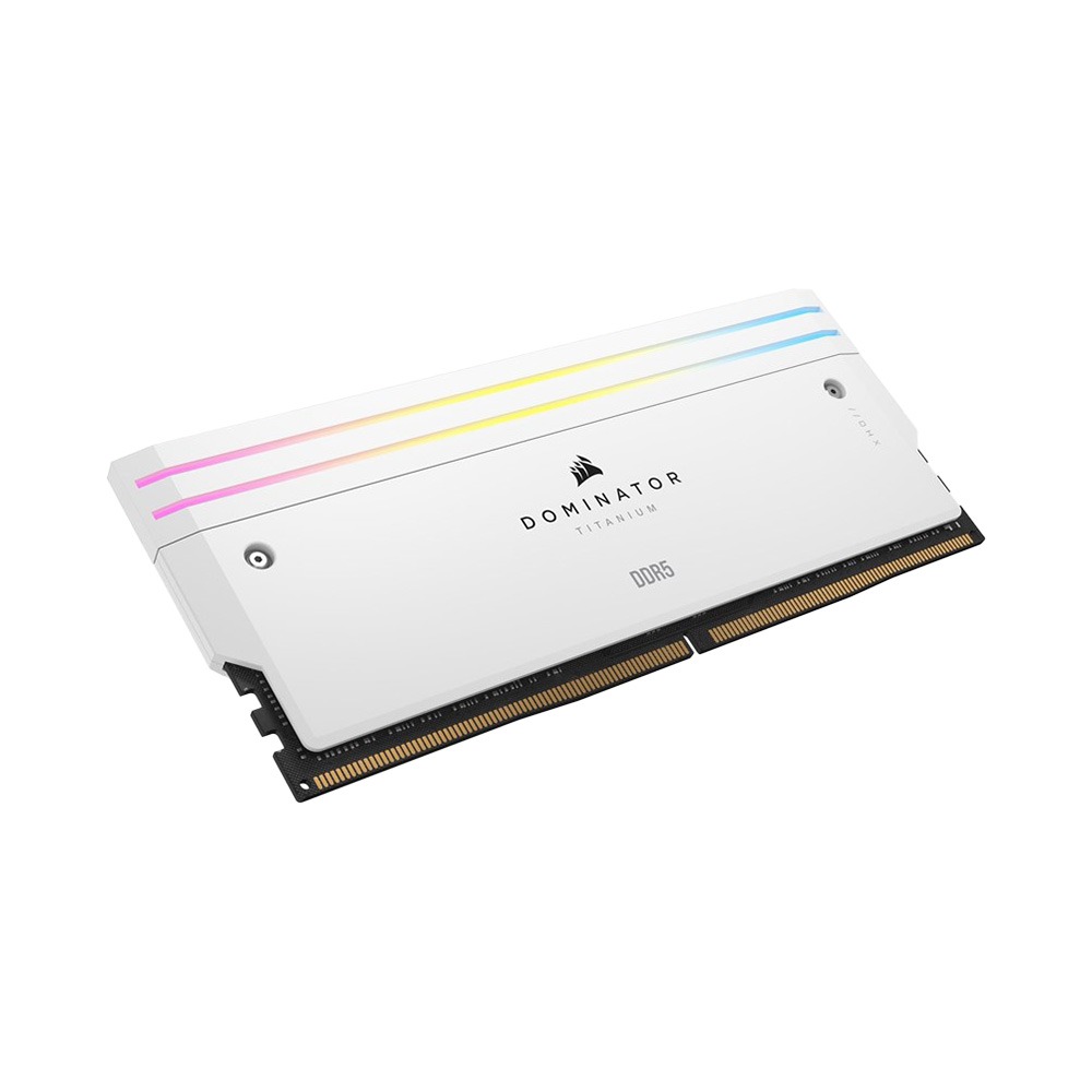 Ram desktop Corsair Dominator Titanium White 32GB (2x16GB) CMP32GX5M2B6000C30W (DDR5/ 6000 Mhz/ LED RGB/ Non-ECC)