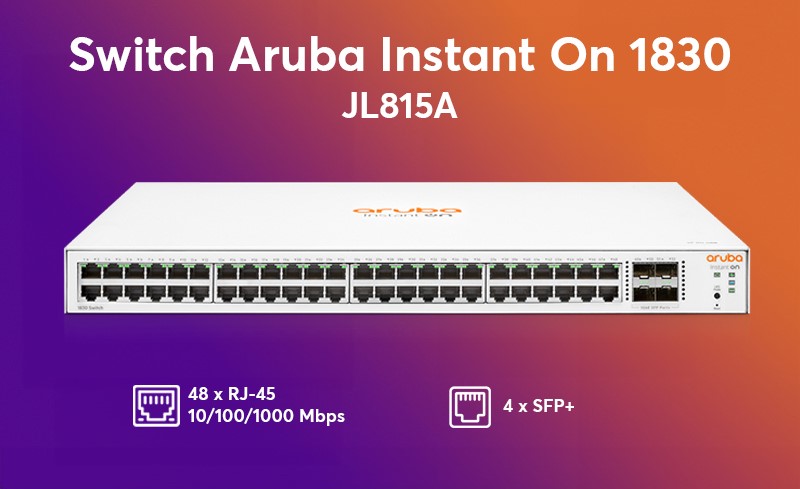 HPE Netwoking Instant On Switch Series 1830 48G – JL815A