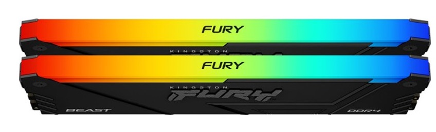 RAM Kingston FURY Beast RGB 16GB (2x8GB) DDR4 3200MHz (KF432C16BB2AK2/16)