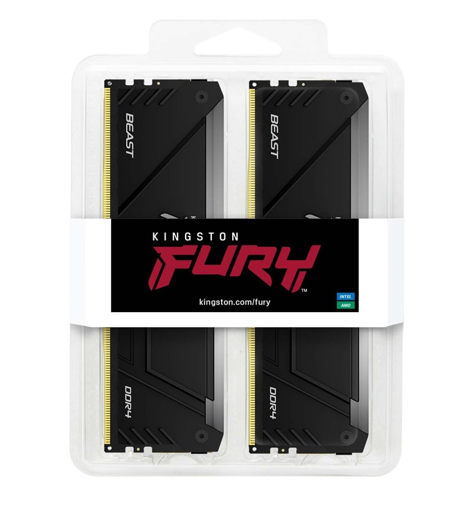 RAM Kingston FURY Beast RGB 16GB (2x8GB) DDR4 3200MHz (KF432C16BB2AK2/16)