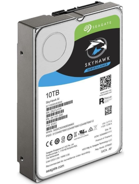 Ổ cứng Seagate Skyhawk AI 10TB 3.5'' ST10000VE001 (Chuyên dụng cho Camera)
