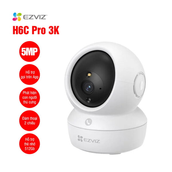 Camera ip wifi EZVIZ CS-H6C Pro (3K 5MP/ Quay quét)