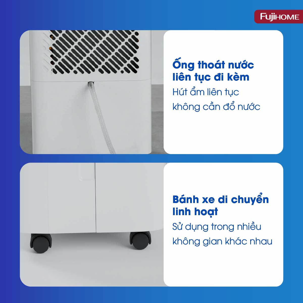 Máy hút ẩm dân dụng Fujihome DH16LITE