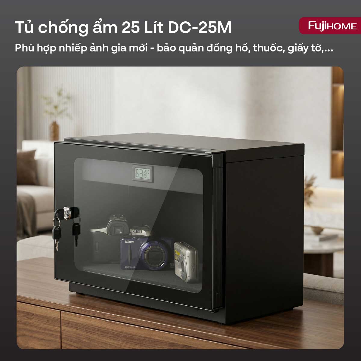 Tủ chống ẩm Fujihome DC-25M