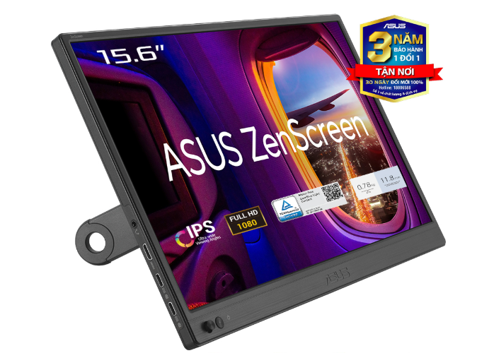 Màn Hình Di Động ASUS ZenScreen MB169CK (15.6 inch - IPS - FHD - 60Hz - 5ms - USB Type-C - Chân đế 360°)
