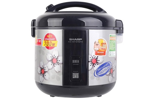 Nồi cơm điện Sharp nắp gài KS-NR181STV ("SS") - 1,8 lít