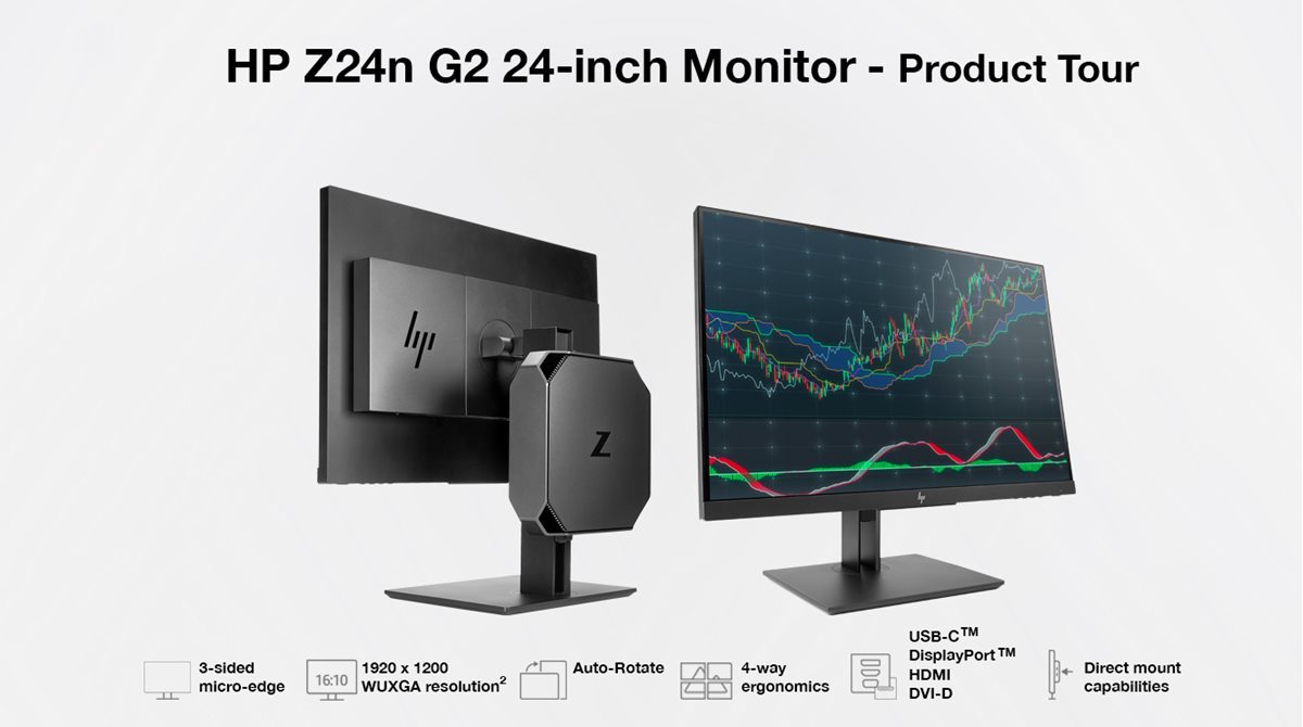Màn hình Hp Z24n G2 24-Inch FHD Monitor/VGA/HDMI  (1JS09A4)